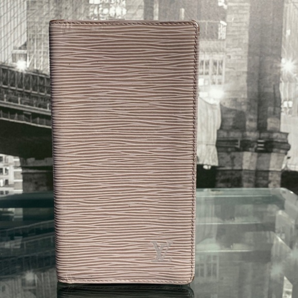 Authentic Rare Louis Vuitton Epi Checkbook Holder Wallet